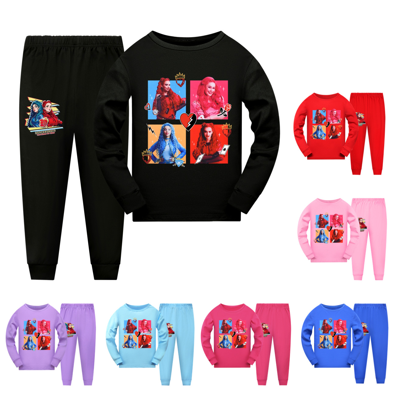 Descendants 4 Long-Sleeve Pajama Set for Kids | 110-170 Boys & Girls Sleepwear