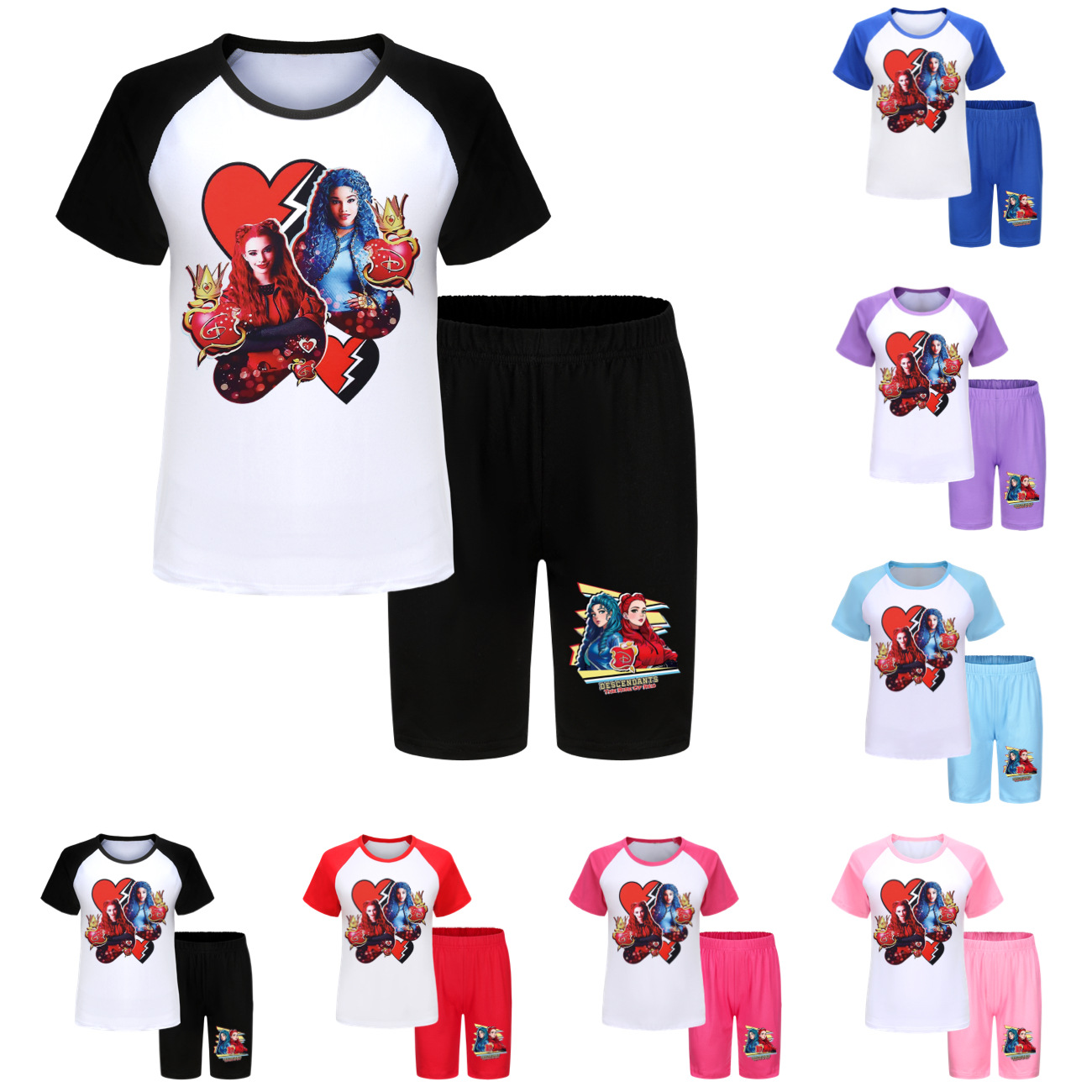 Descendants 4 Kids' Summer T-Shirt and Shorts Pajama Set