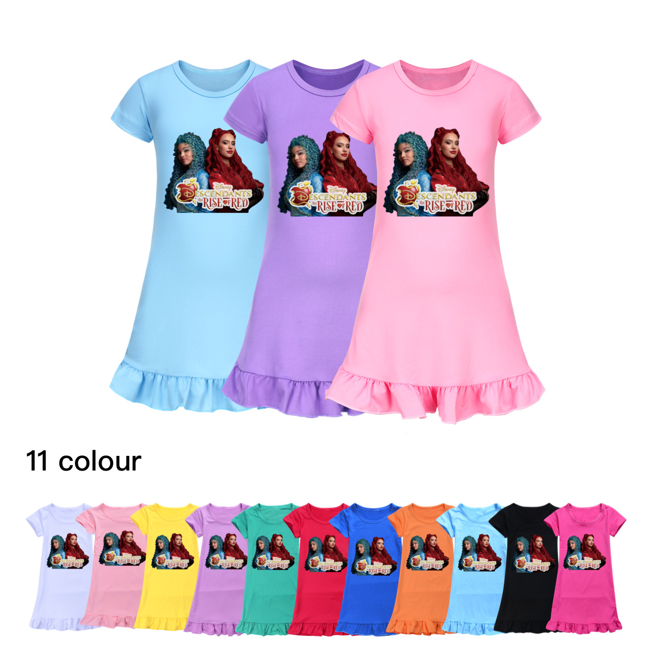 Descendants 4 Girls Short Sleeve Sleepwear and Nightgown