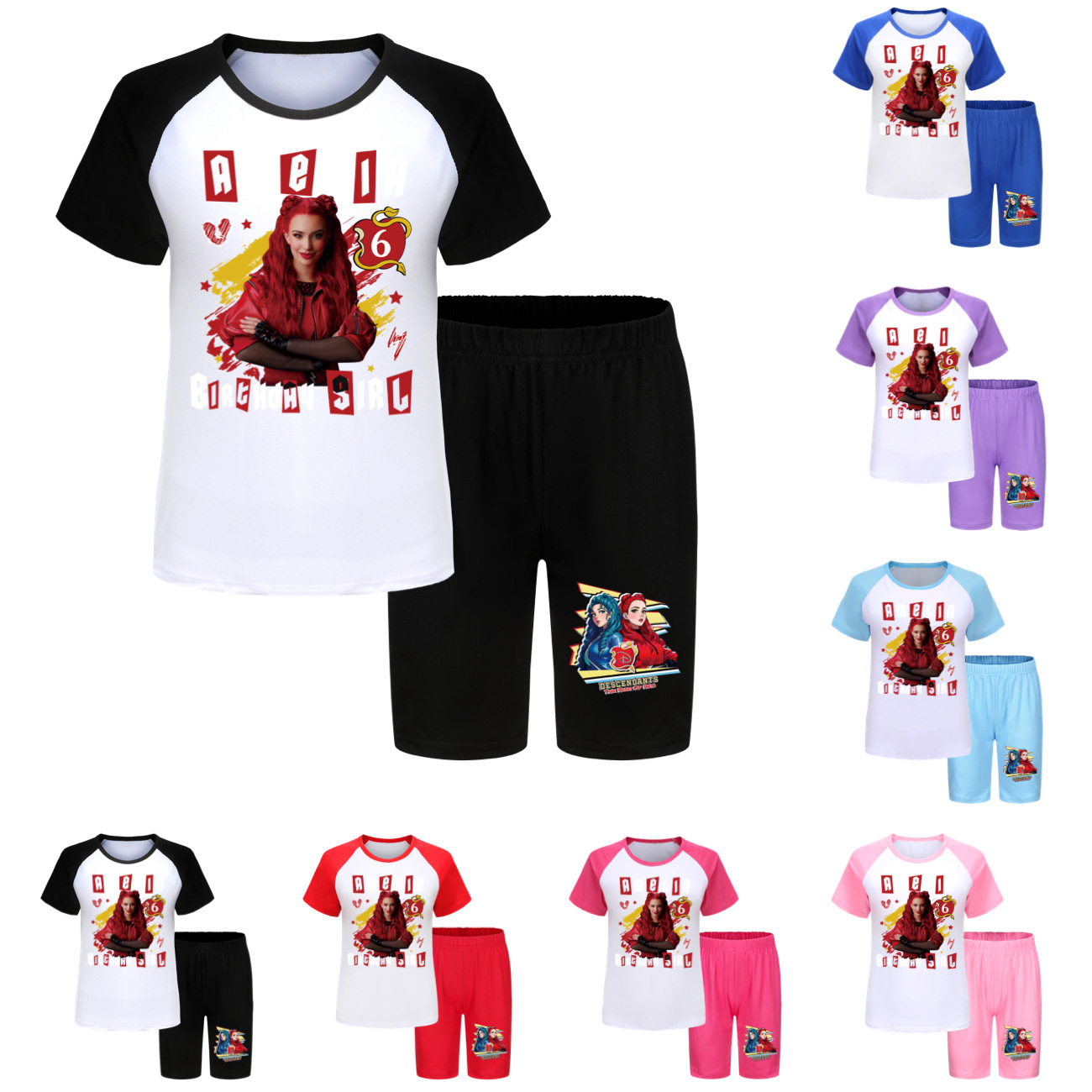 Descendants 4 Kids’ T-Shirt and Shorts Sleepwear | Sizes 110-170