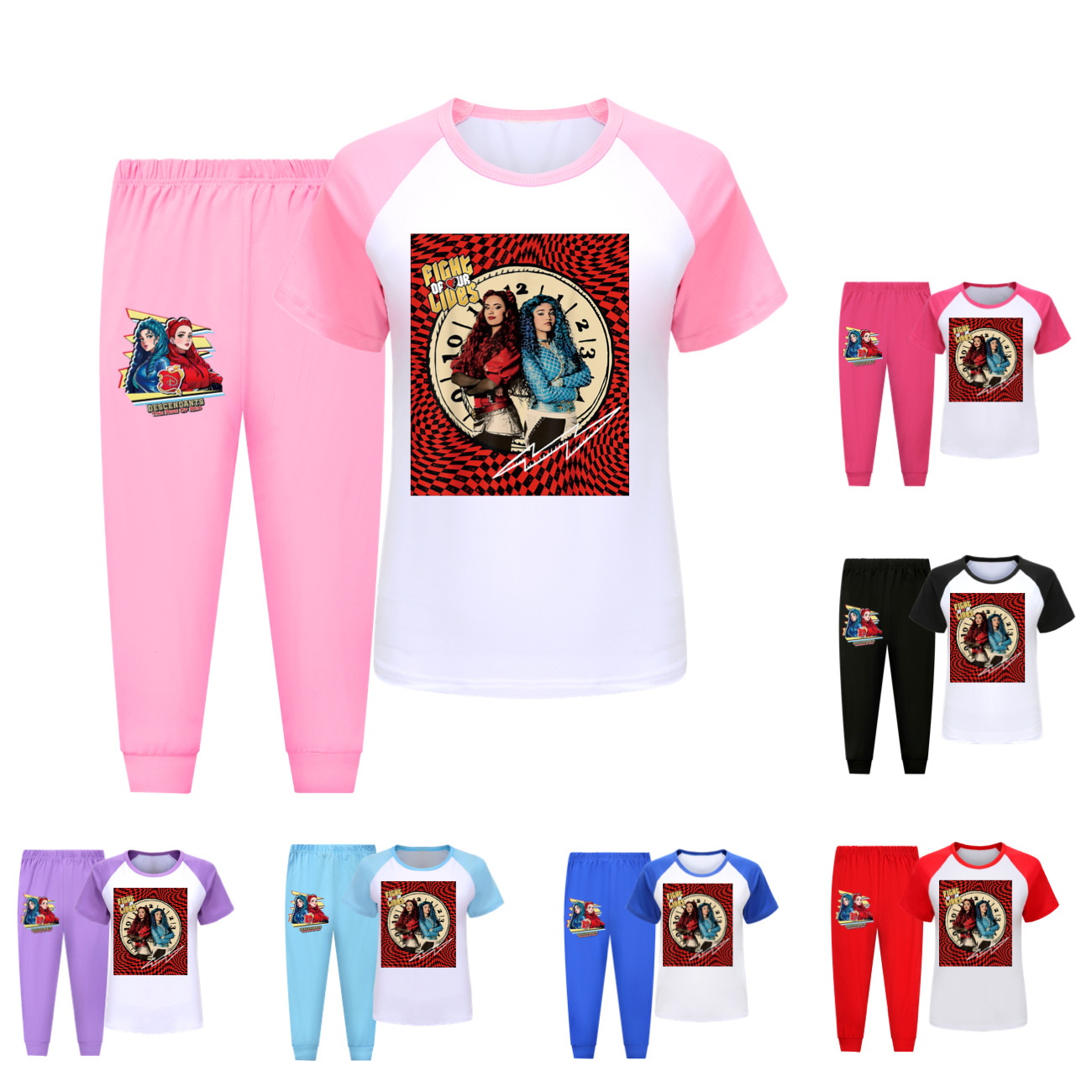 Descendants 4 Kids' Spring & Summer Pajama Set - Comfortable Sleepwear 3794