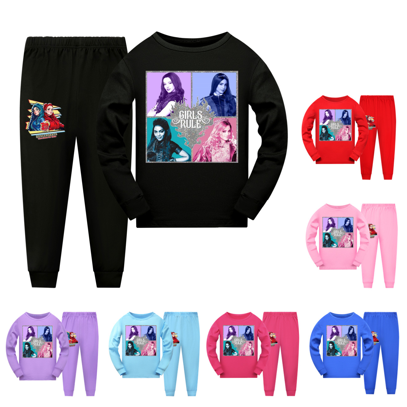 Descendants 4 Kids' Long Sleeve Pajama Set - 110-170 Size Range