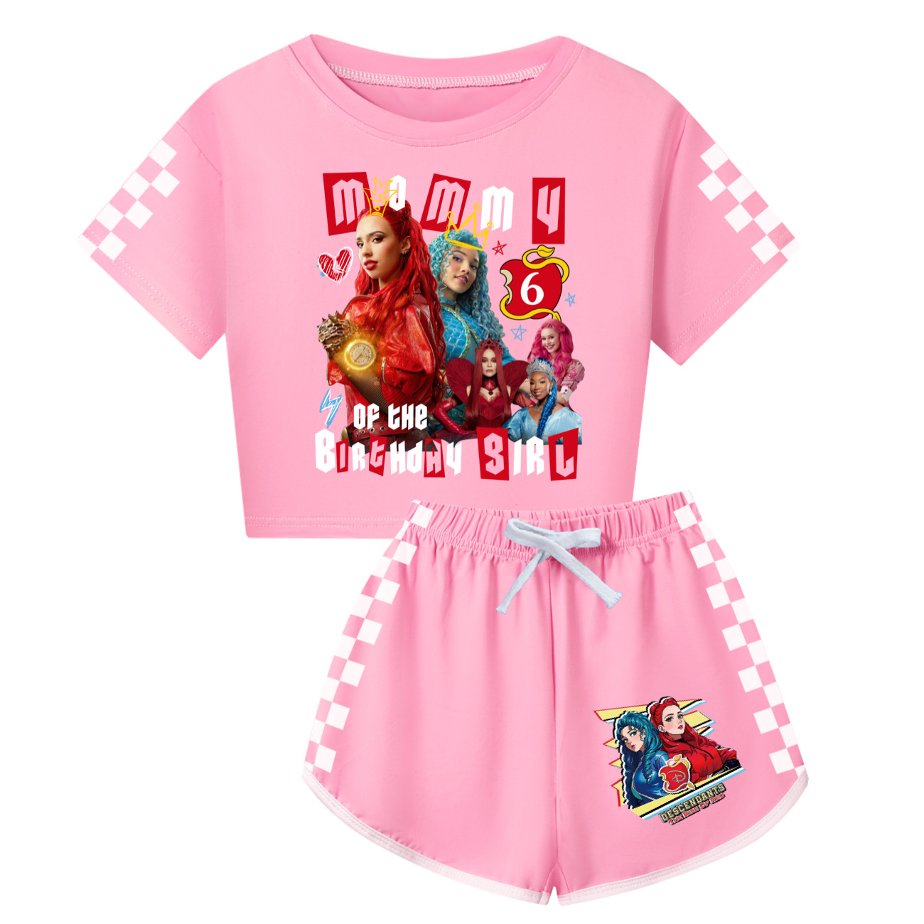 Descendants 4 Parent-Child Matching Short Sleeve & Shorts Set | Adult & Kids Sizes