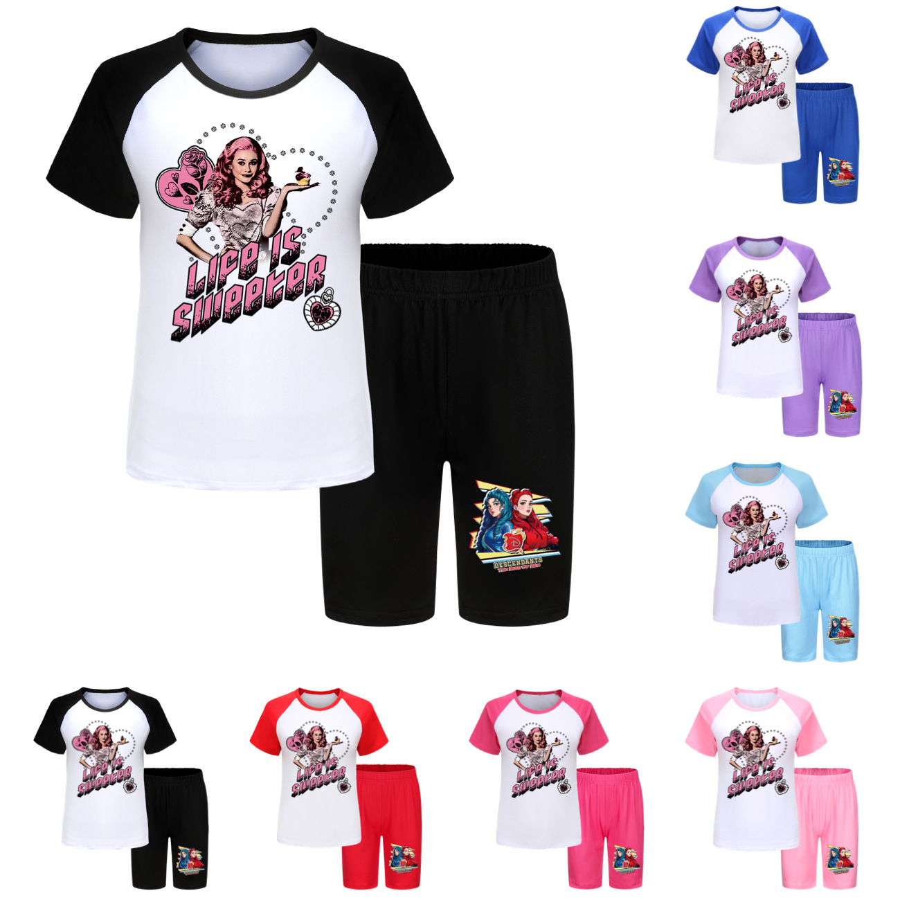 Descendants 4 Kids' Summer T-Shirt and Shorts Pajama Set