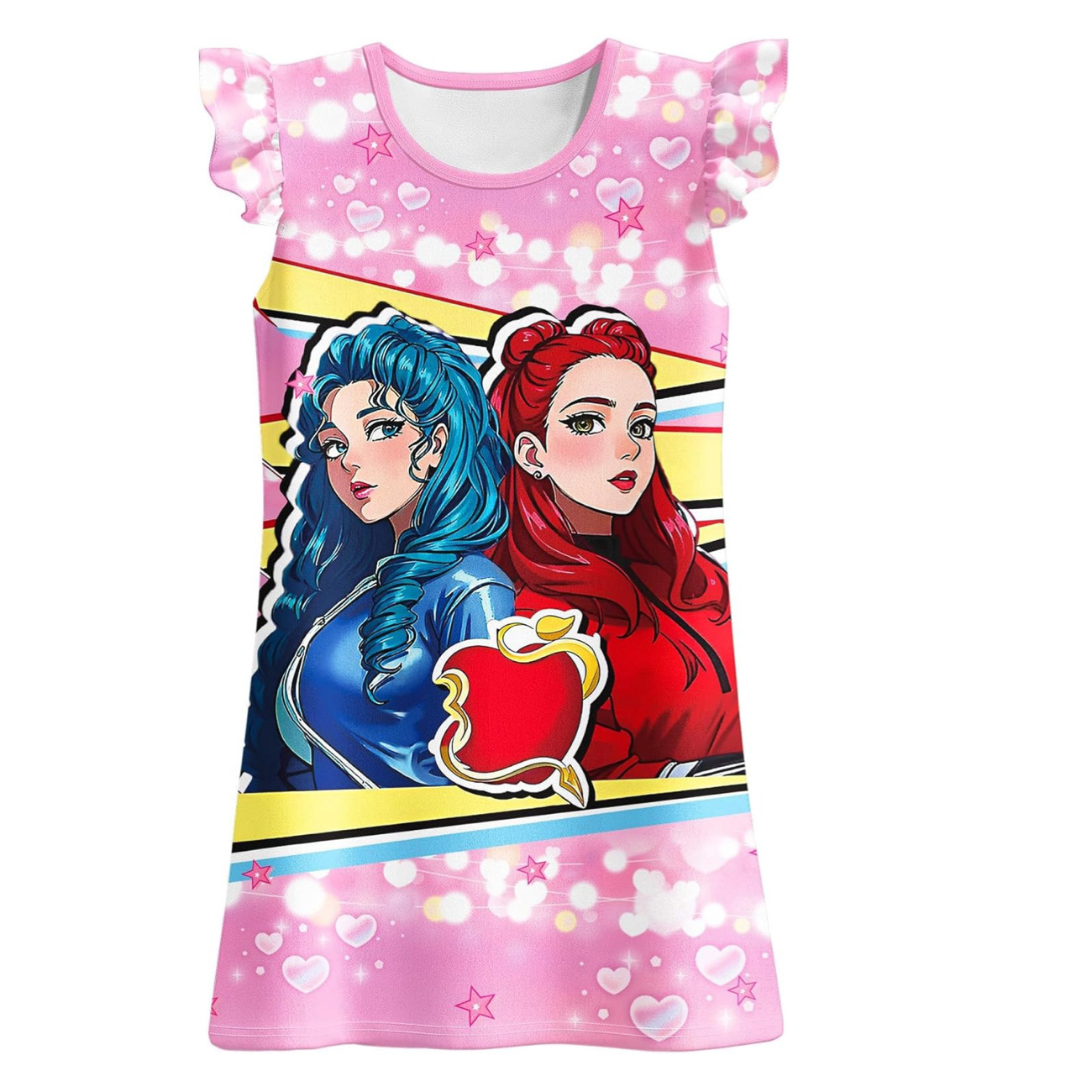 2024 New Arrivals: Descendants 4 Children's Flutter Sleeve Nightgown