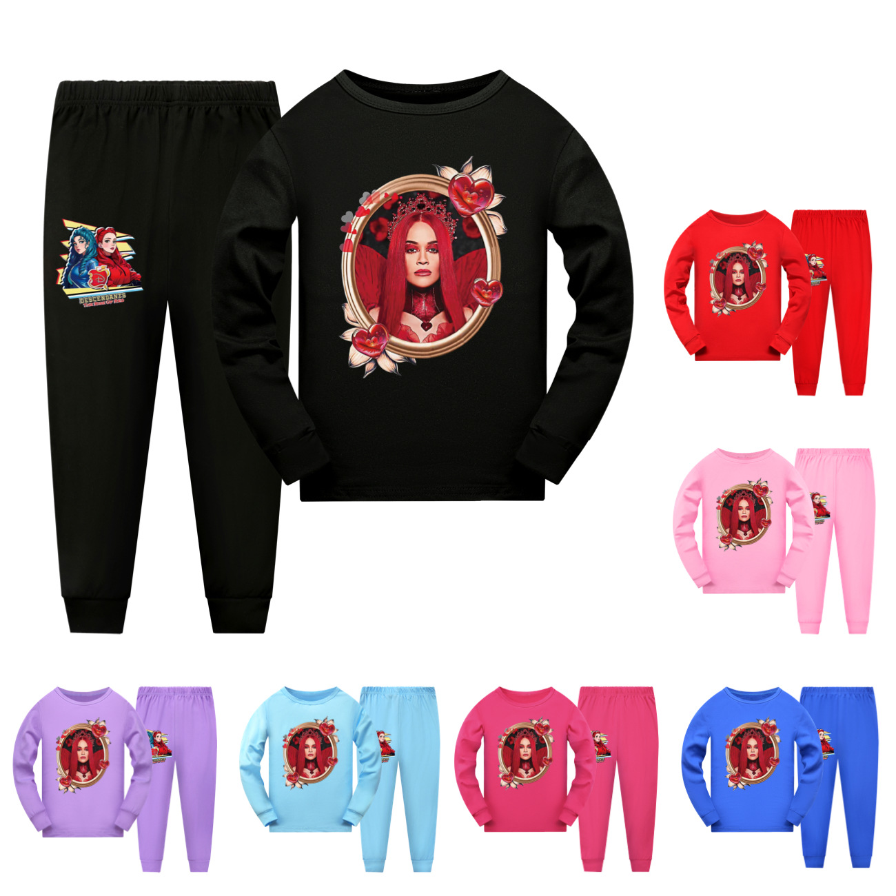 Descendants 4 Unisex Long Sleeve Pajama Set for Kids (Sizes 110-170)