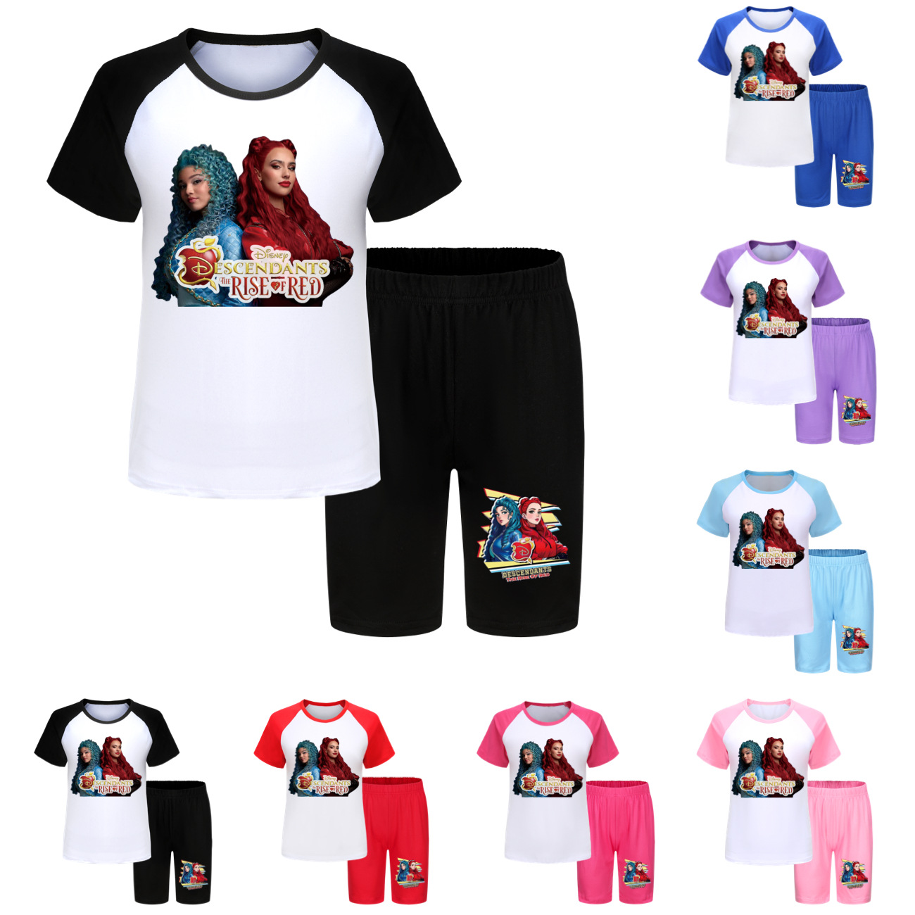 Descendants 4 Kids T-Shirt and Shorts Summer Sleepwear Set