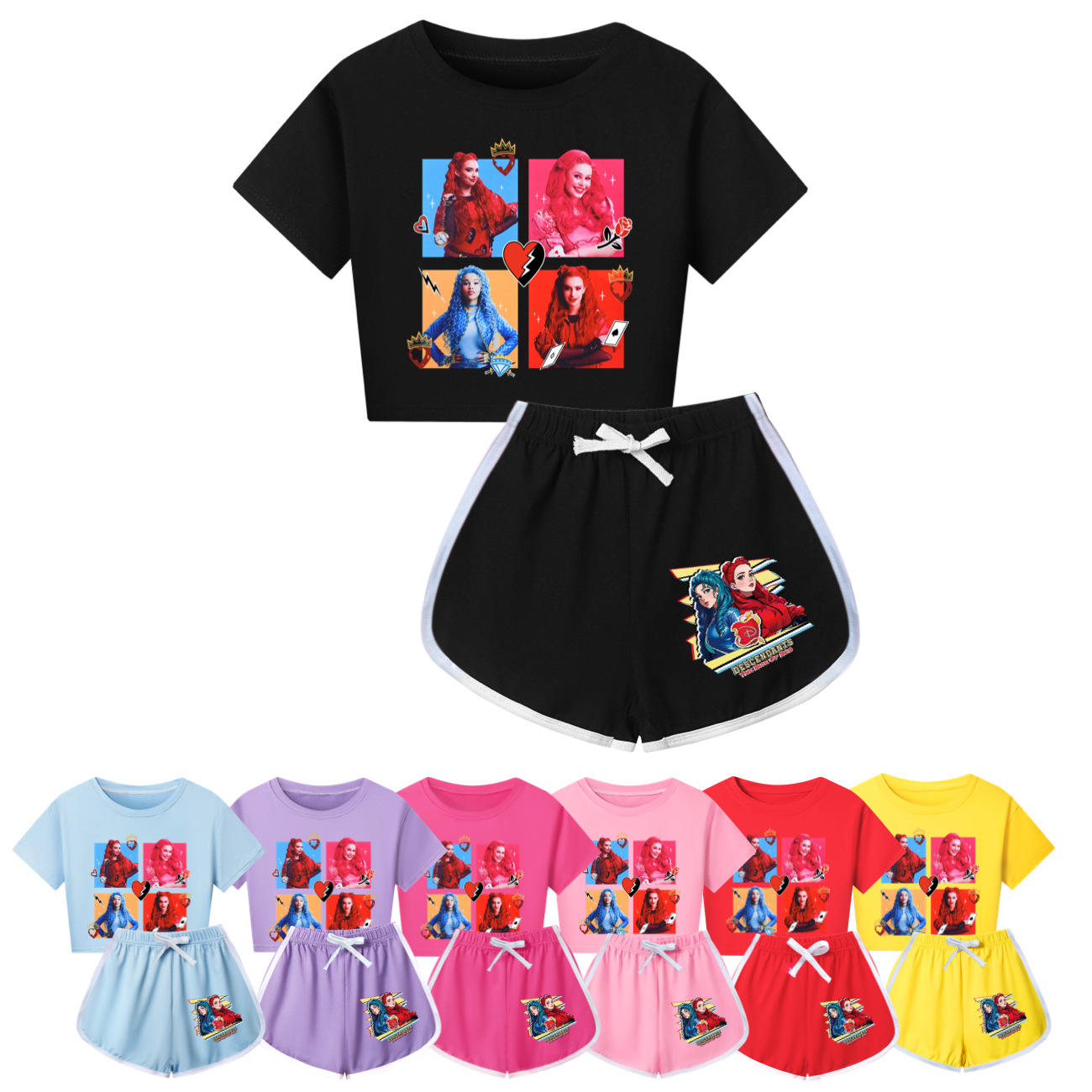 Descendants 4 Kids Short-Sleeve & Shorts Set | Summer Sleepwear