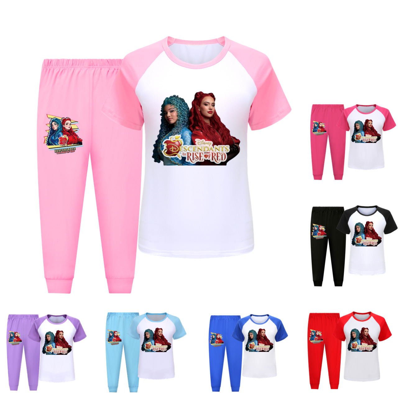 Descendants 4 Kids Spring Summer Pajama Set - Comfortable Sleepwear