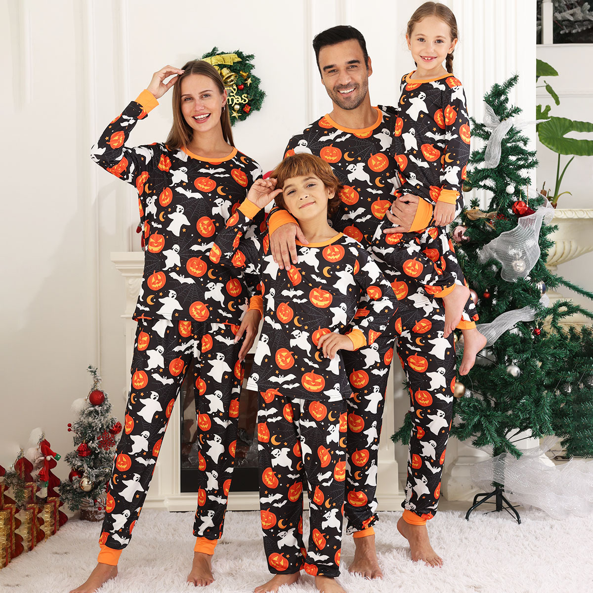 Christmas Family Matching Pajama Set – Two-Piece Split Set for Parents & Kids